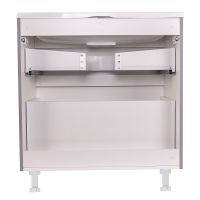 Тумба под раковину Style Line Бергамо 80 СС-00002315 Серая антискрейтч — фото 4, Мебель для ванной