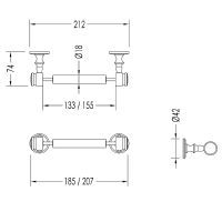 Держатель туалетной бумаги Devon&Devon First Class DD33100CR Хром — фото 3, Держатели туалетной бумаги
