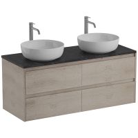 Тумба под раковину BelBagno Kraft 120 KRAFT-1200-4C-SO-2-RGB подвесная Rovere Galifax Bianco — фото 13, Тумбы под раковину