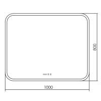 Товар: Зеркало Silver Mirrors Стив-3 100 ФР-00001650 с подсветкой с сенсорным выключателем с часами и подогревом - фото 3 Зеркало Silver Mirrors Стив-3 100 ФР-00001650 с подсветкой с сенсорным выключателем с часами и подогревом — фото 3, Зеркала в ванную комнату