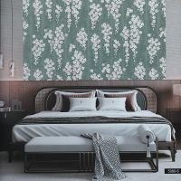 Обои Bernardo Bartalucci Sarrieri Флизелин (1,06*10) Зеленый, Цветы арт-5080-6 — фото 2, Обои для стен