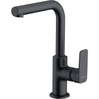 Смеситель для раковины Kludi Pure Style 400243975 Черный матовый — фото 1, Смесители