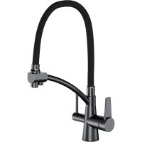 Смеситель для кухни Gappo G4398-19 Графит Черный — фото 1, Смесители для кухни