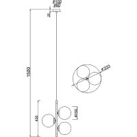 Товар: Подвесной светильник Maytoni Modern Nostalgia MOD048PL-03G Белый Золото матовое - фото 7 Подвесной светильник Maytoni Modern Nostalgia MOD048PL-03G Белый Золото матовое — фото 7, Подвесные светильники