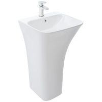 Раковина WeltWasser Leerbach 4543 GL-WT 45 10000005492 Белый глянец — фото 1, Раковины напольные