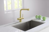 Смеситель для кухни Timo Saona 2396/17F Золото матовое — фото 3, Смесители для кухни