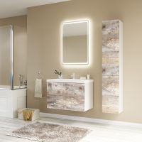 Товар: Тумба под раковину Marka One Mix 80П Push Бетон - фото 3 Тумба под раковину Marka One Mix 80П Push Бетон — фото 3, Тумбы под раковину