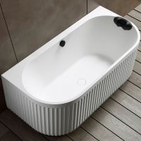 Ванна из искусственного камня Abber Leipzig 170x80 AM9916 Белая матовая без гидромассажа — фото 2, Ванны из искусственного камня