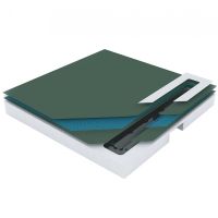 Душевой поддон из вспененного полистирола Pestan 120х120 Confluo Board Uni 40007822SS под плитку со встроенным душевым лотком Frameless Line 550 — фото 1, Душевые поддоны