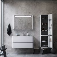 Шкаф пенал AM.PM Sensation 40 R M30CHR0406WG подвесной Белый глянцевый — фото 8, Пеналы для ванной комнаты