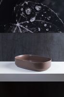 Раковина-чаша Allen Brau Fantasy 55 4.11022.TP Коричневая — фото 7, Раковины накладные