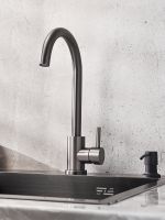 Смеситель для кухни Ростовская Мануфактура Сантехники SUS124PVD-017F Графит — фото 3, Смесители