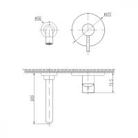 Смеситель для раковины Abber Wasser Kreis Черный матовый арт-AF8112B — фото 4, Смесители для раковины
