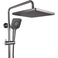 Товар: Душевая система Kaiser Serio 05382-15 с термостатом Вороненая сталь - фото 3 Душевая система Kaiser Serio 05382-15 с термостатом Вороненая сталь — фото 3, Душевое оборудование. Душевая программа