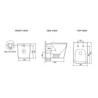 Товар: Унитаз SantiLine SL-5021T приставной с сиденьем Микролифт - фото 3 Унитаз SantiLine SL-5021T приставной с сиденьем Микролифт — фото 3, Унитазы