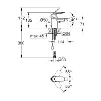 Смеситель для биде Grohe Eurosmart Cosmopolitan 32840000 Хром — фото 2, Смесители для биде