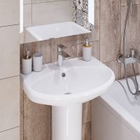 Раковина Sanita Самарская WB.PD/Samarsky/57-C/WHT.G/S1 Белая — фото 5, Раковины подвесные