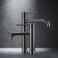 Смеситель для раковины Black&White Universe U7600GM 7600U Gun Metal — фото 8, Смесители