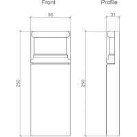 База Европласт 1.54.010 30x248x96 мм — фото 2, Колонны