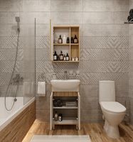 Товар: Зеркальный шкаф DIWO Углич 50 UGL.Z.50/P/M Светлое дерево - фото 5 Зеркальный шкаф DIWO Углич 50 UGL.Z.50/P/M Светлое дерево — фото 5, Мебель для ванной