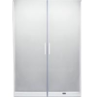 Душевая дверь в нишу Cezares Relax B-2 180 профиль Белый стекло прозрачное — фото 1, Распашные душевые двери