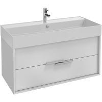 Тумба под раковину Jacob Delafon Vivienne 100 EB1585-N18-G1C подвесная Белая глянцевая — фото 1, Тумбы под раковину