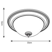 Товар: Потолочный светильник Artelamp Porch AA1305PL-2AB Белый Античная бронза - фото 4 Потолочный светильник Artelamp Porch AA1305PL-2AB Белый Античная бронза — фото 4, Светильники