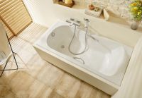 Товар: Чугунная ванна Roca Haiti 150x80 2332G000R с отверстиями для ручек с антискользящим покрытием - фото 4 Чугунная ванна Roca Haiti 150x80 2332G000R с отверстиями для ручек с антискользящим покрытием — фото 4, Ванны