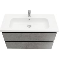 Товар: Тумба под раковину Laparet Electra 100 LE-WCAB-100-123 подвесная Хромикс серебро - фото 3 Тумба под раковину Laparet Electra 100 LE-WCAB-100-123 подвесная Хромикс серебро — фото 3, Мебель для ванной