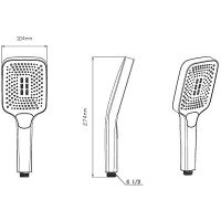 Товар: Душевая система Vincea Inspire VSFW-321MT1GM с термостатом Вороненая сталь - фото 9 Душевая система Vincea Inspire VSFW-321MT1GM с термостатом Вороненая сталь — фото 9, Душевое оборудование. Душевая программа