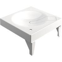 Товар: Раковина Paola Sergio 60 на стиральную машину Белая глянцевая - фото 4 Раковина Paola Sergio 60 на стиральную машину Белая глянцевая — фото 4, Раковины