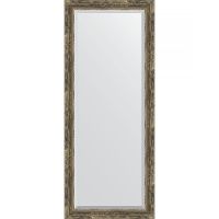 Зеркало Evoform Exclusive 153х63 BY 3564 с фацетом в багетной раме - Старое дерево с плетением 70 мм — фото 1, Мебель для ванной