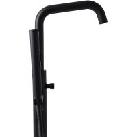 Смеситель для ванны Allen Brau Priority 5.31008-31 Черный матовый — фото 8, Смесители напольные