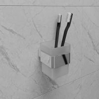 Стакан для зубных щеток Lemark Smooth Line Хром арт-9731013 — фото 2, Стаканы для зубных щеток