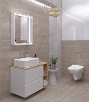 Полка Cersanit Moduo 20 SB-MD-MOD20-SZ Дуб — фото 4, Мебель для ванной