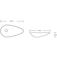 Раковина-чаша Ceruttispa 66 СТ9581 Белая арт-CR7030 — фото 3, Раковины накладные