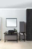 Товар: Зеркало Allen Brau Priority 100 1.31017.BB с подсветкой Черный браш - фото 8 Зеркало Allen Brau Priority 100 1.31017.BB с подсветкой Черный браш — фото 8, Мебель для ванной