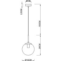 Подвесной светильник Artelamp Volare A1565SP-1PB Белый Полированная медь — фото 3, Подвесные светильники