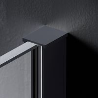 Душевая перегородка AM.PM Func 120 W84WI-120-F1-BTE профиль Черный стекло прозрачное — фото 5, Душевые перегородки