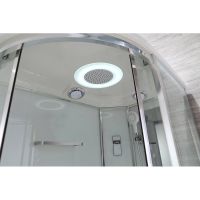 Товар: Душевая кабина Black&White Galaxy 550712l с гидромассажем профиль Серебристый хром задняя стенка Белая - фото 6 Душевая кабина Black&White Galaxy 550712l с гидромассажем профиль Серебристый хром задняя стенка Белая — фото 6, Душевые кабины