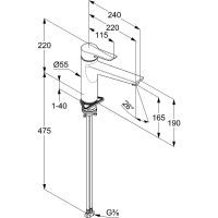 Товар: Смеситель для кухни Kludi Mix 329043975 Черный матовый - фото 6 Смеситель для кухни Kludi Mix 329043975 Черный матовый — фото 6, Смесители для кухни