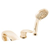 Смеситель на борт ванны Rav Slezak Dunaj D472.5YZ Золото — фото 1, Смесители на борт ванны