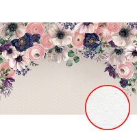 Фреска Ortograf Цветы 34059 Фактура бархат FX Флизелин (4*2,7) Серый/Разноцветный, Цветы/Геометрия — фото 1, Фрески