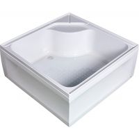 Душевой поддон из АБС-пластика Wemor 90x90 S 10000006060 Белый — фото 1, Душевые поддоны