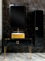 Товар: Тумба под раковину Boheme Armadi Art Lucido 100 770-100-B подвесная Черный глянец - фото 11 Тумба под раковину Boheme Armadi Art Lucido 100 770-100-B подвесная Черный глянец — фото 11, Мебель для ванной