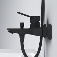 Смеситель для ванны AM.PM X-Joy Черный матовый арт-F85A10022 — фото 5, Смеситель для ванны