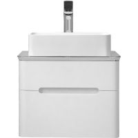 Тумба под раковину Jorno Bosko 60 Bos.01.60/P/W подвесная Белая — фото 1, Мебель для ванной