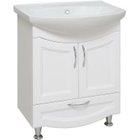 Тумба под раковину Runo Неаполь 65 00-00001033 Белая — фото 1, Тумбы под раковину