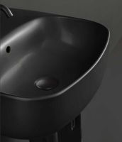 Товар: Раковина Kerasan Nolita 50 534031*1 Черная матовая - фото 3 Раковина Kerasan Nolita 50 534031*1 Черная матовая — фото 3, Раковины