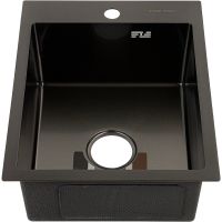 Кухонная мойка Fabia 40х50 Графит арт-40503G — фото 2, Кухонные мойки